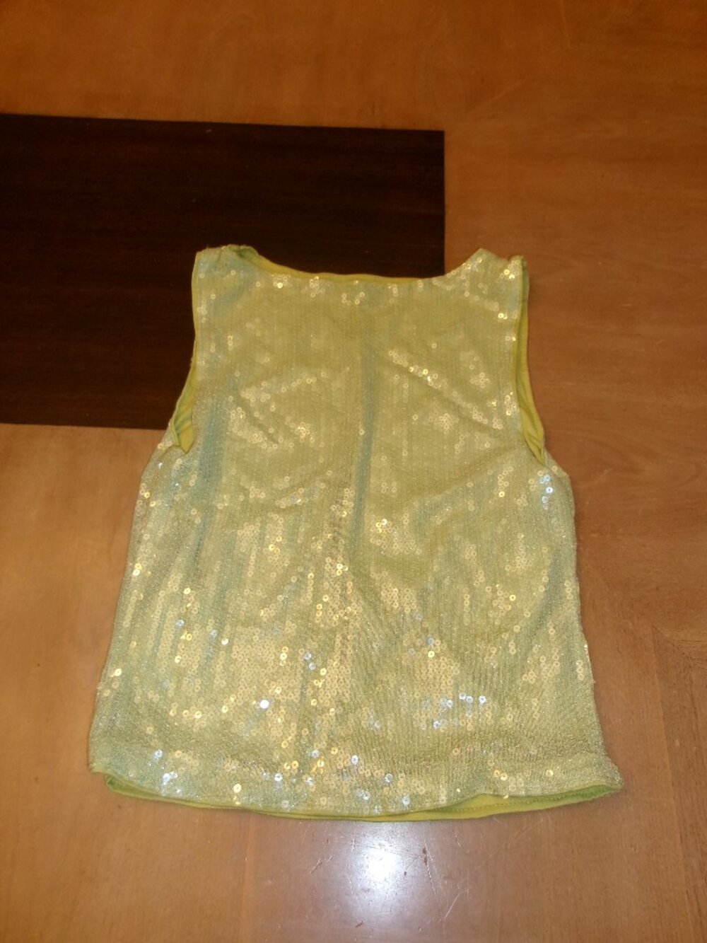 SHEIN sparkly green top, size small